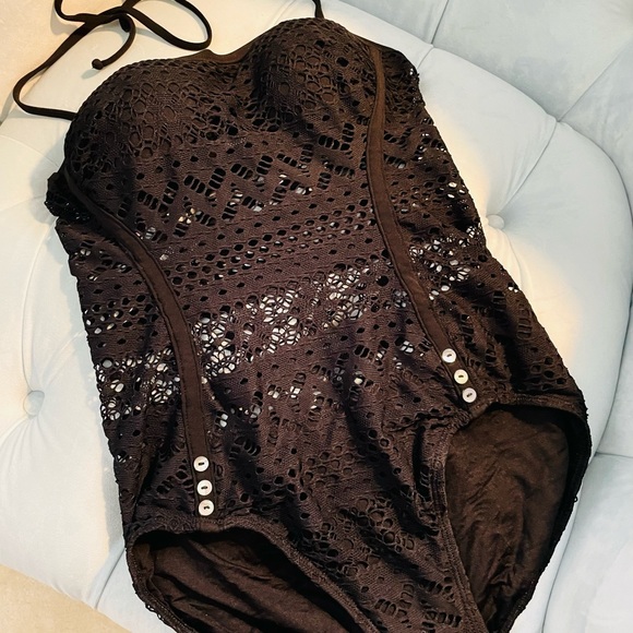One piece black crochet - Picture 1 of 5